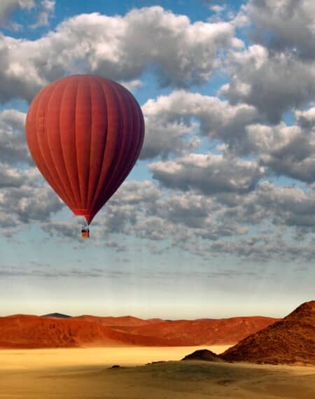 Survol en montgolfière Namibie